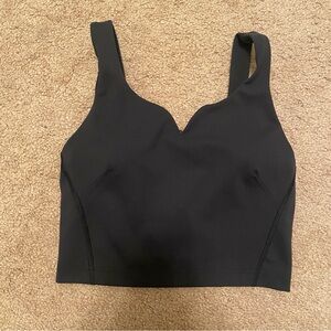 Black Lululemon Wunder Train Sweetheart Tank Top